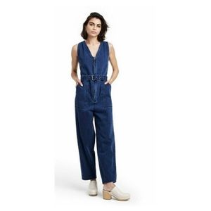 NWT Rachel Comey for Target Belted Sleevless Denin Romper/Overall Size 8